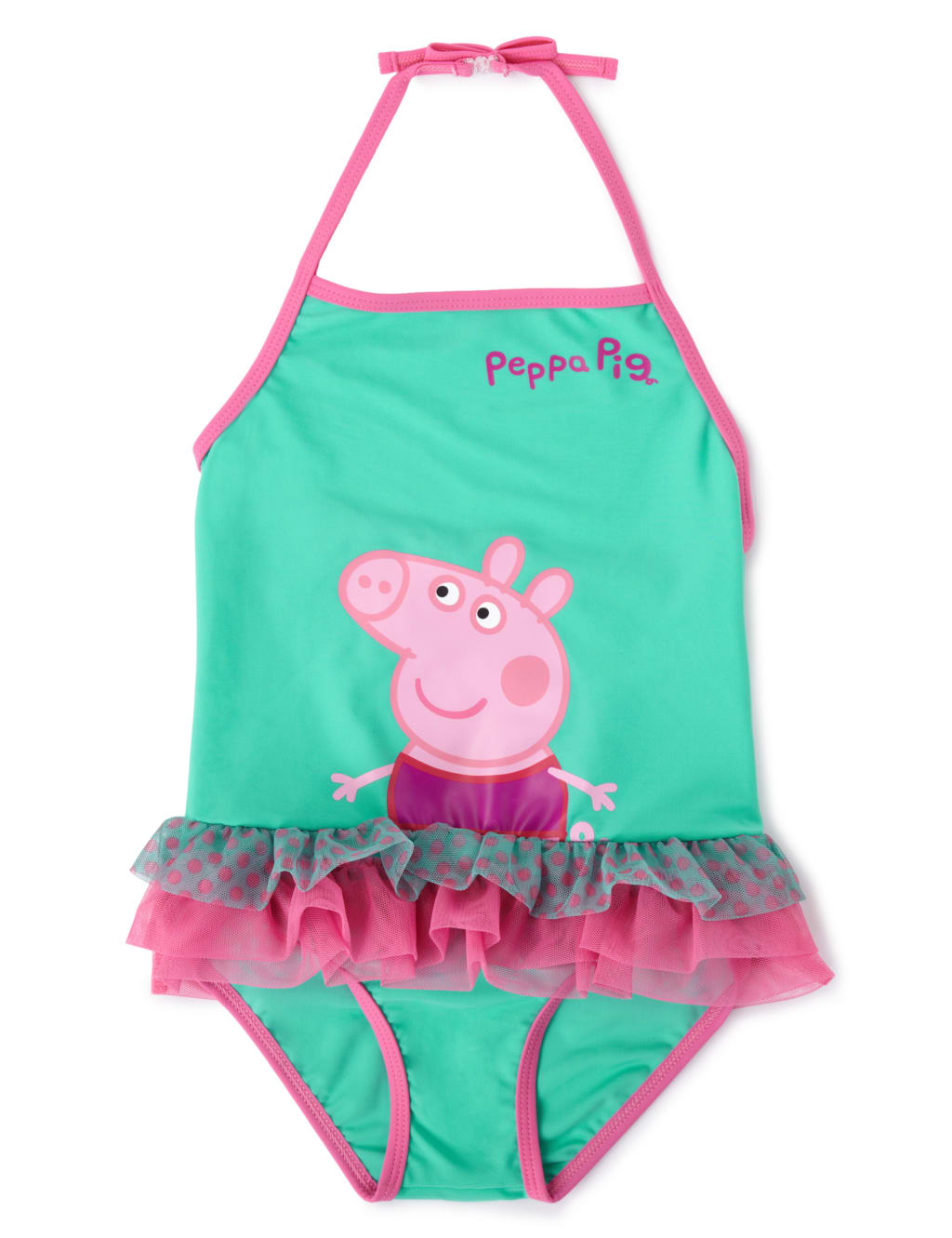 Peppa Pig™ Chlorine Resistant Lycra® Xtra Life™ Frilled Swimsuit (1-7 Years) 1 of 4