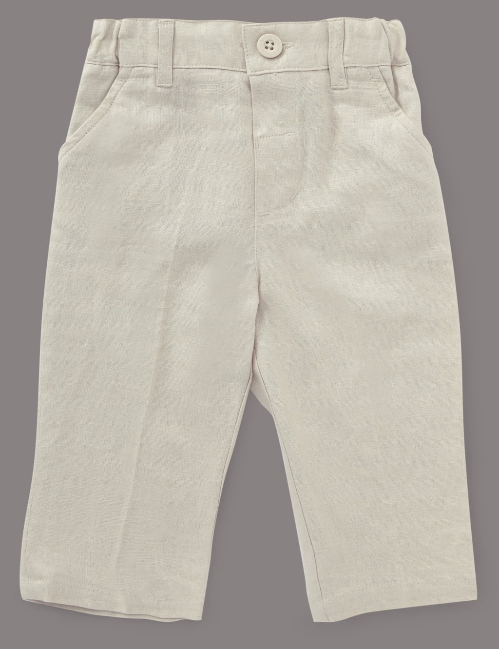 Linen Blend Christening Waistcoat Outfit 4 of 5