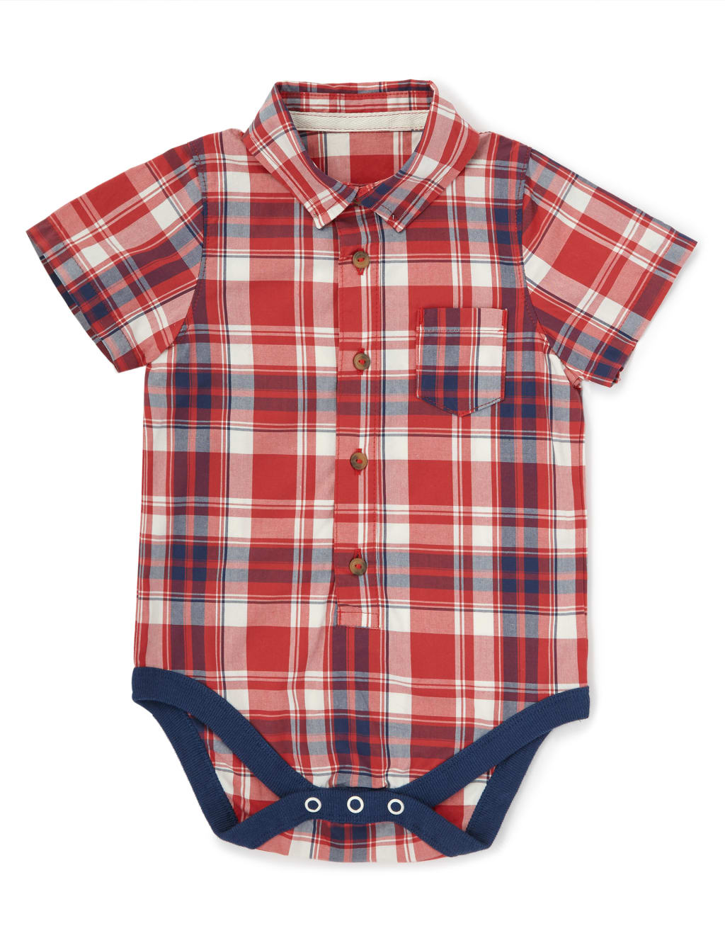Checked Woven Bodysuit 1 of 3