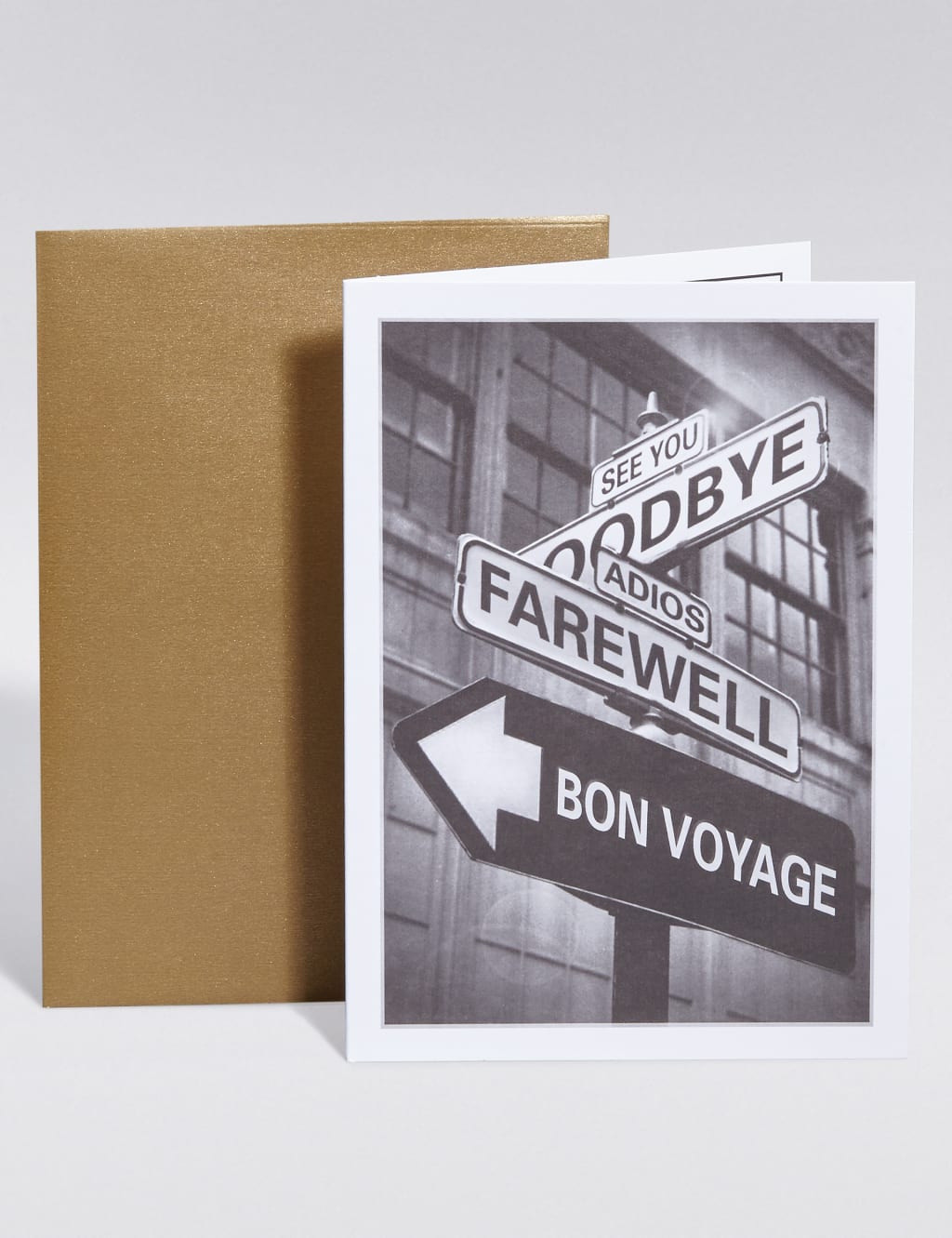 Bon Voyage Sign Post Card 1 of 2