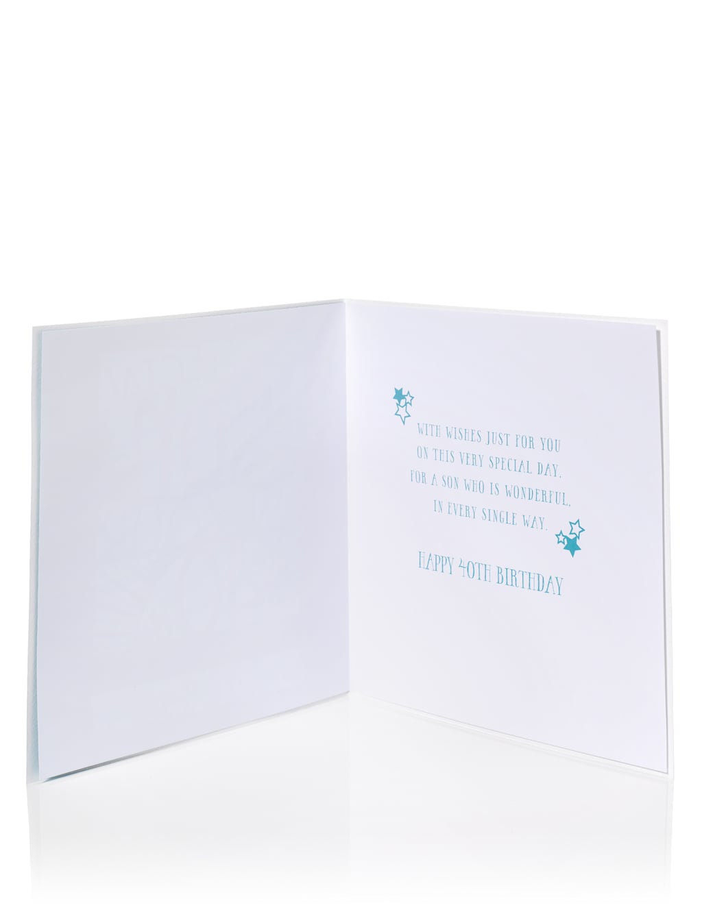 Large Glitter Letters 40 Son Birthday Card 2 of 2