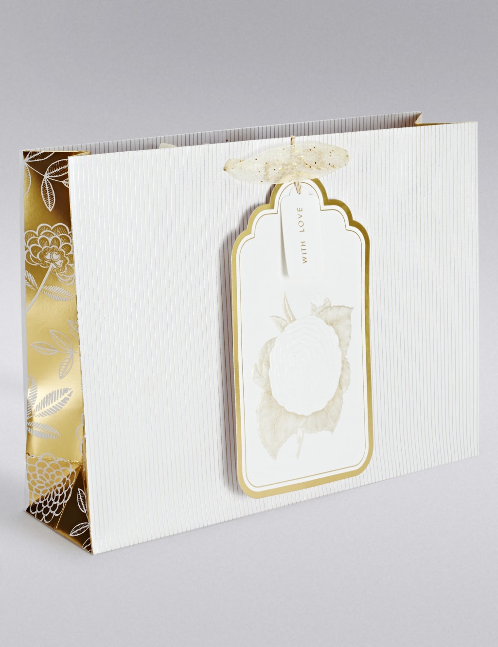 M&s gold bag on sale
