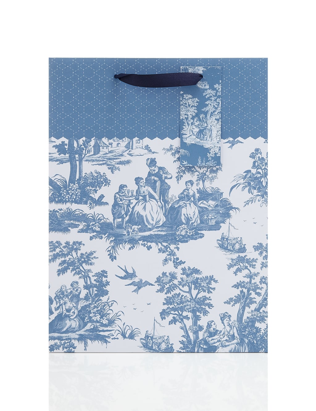 Trendy Toile Large Gift Bag 1 of 2