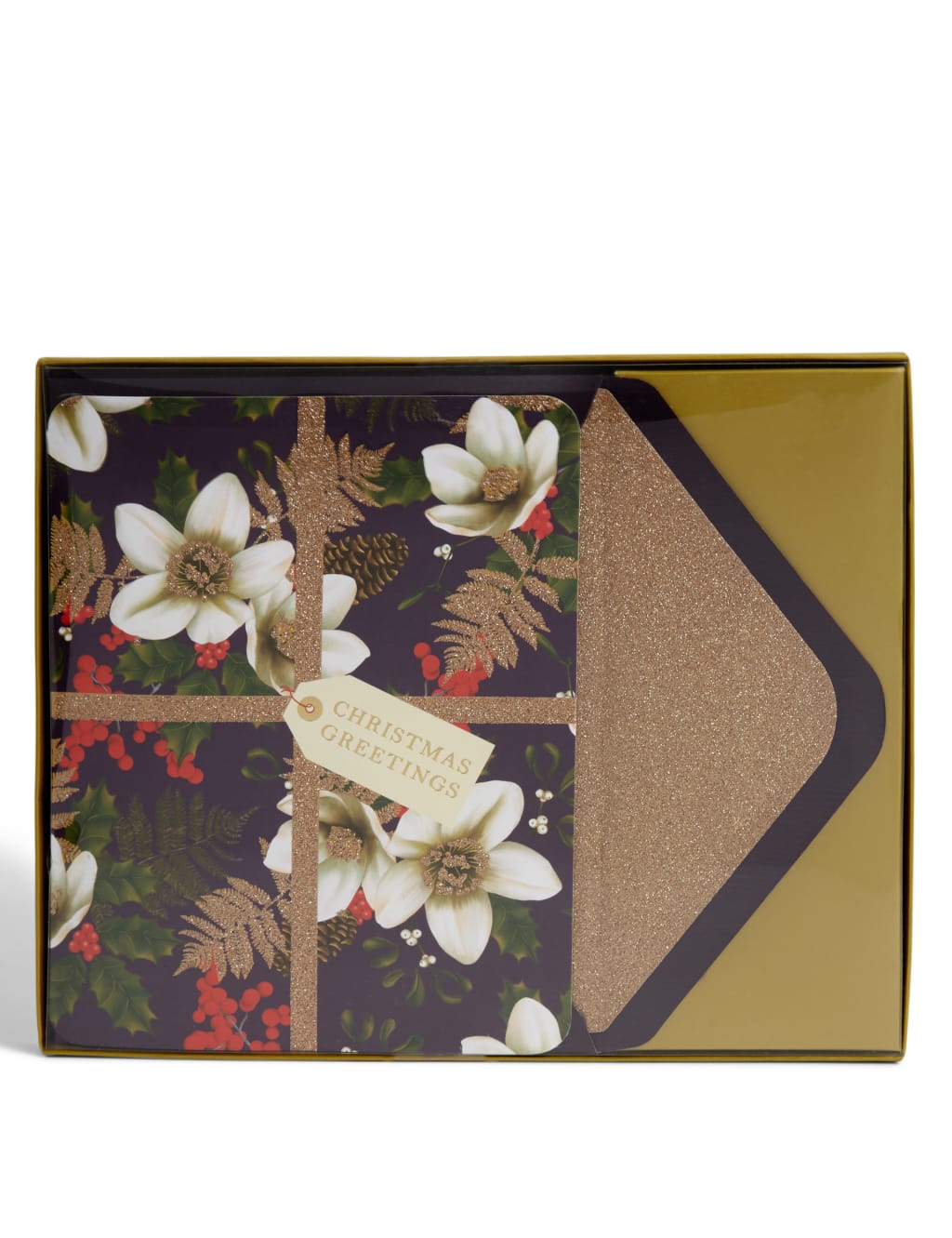 Floral Botanicals Christmas Cards - Pack of 4 4 of 4