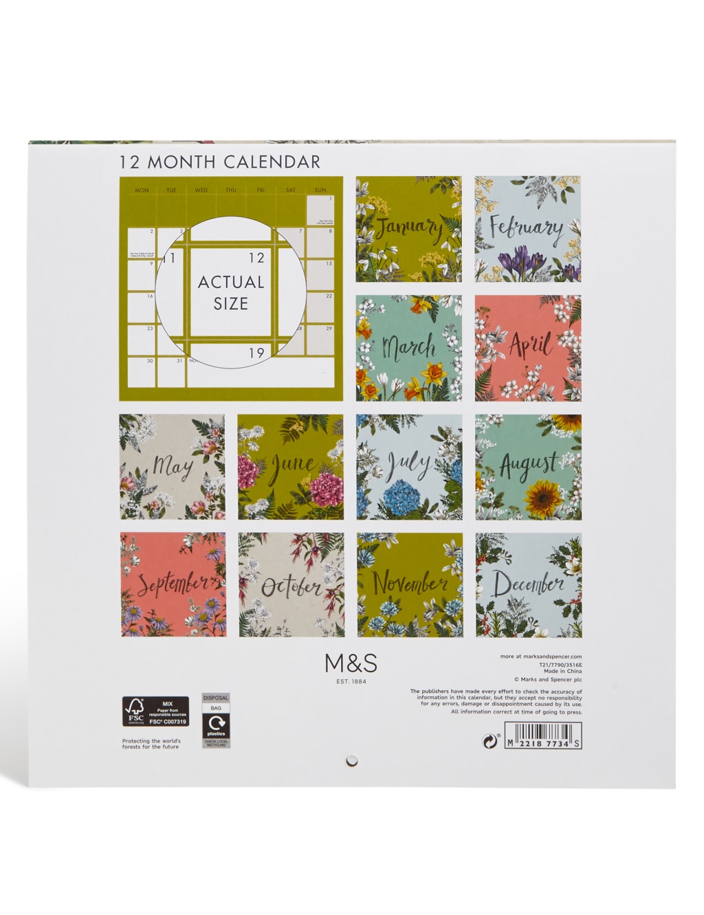 Botanical Calendar 5 of 5