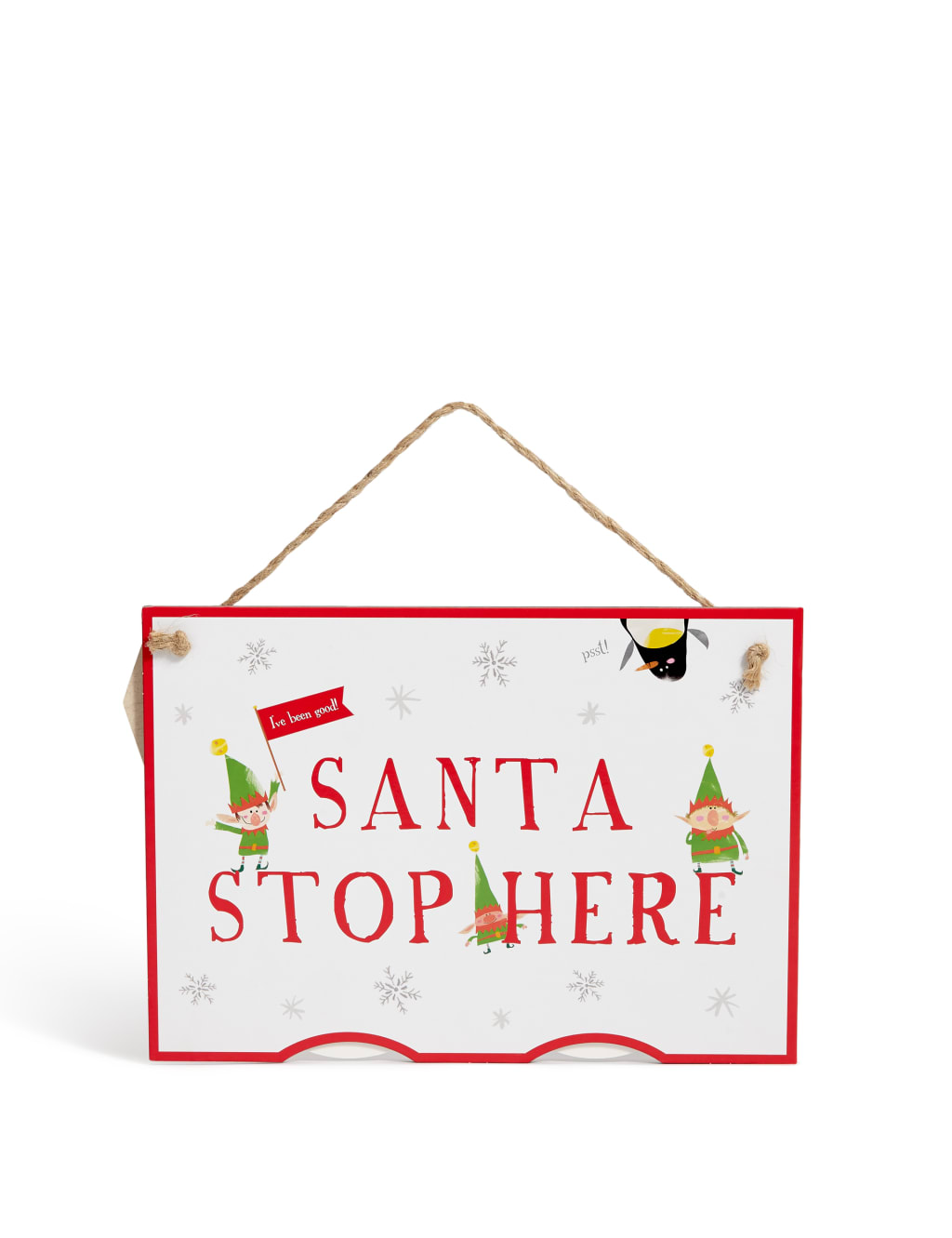 Christmas Countdown and Santa Stop Here Sign 2 of 4