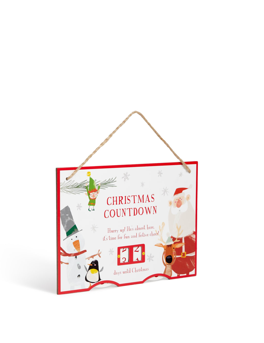 Christmas Countdown and Santa Stop Here Sign 4 of 4