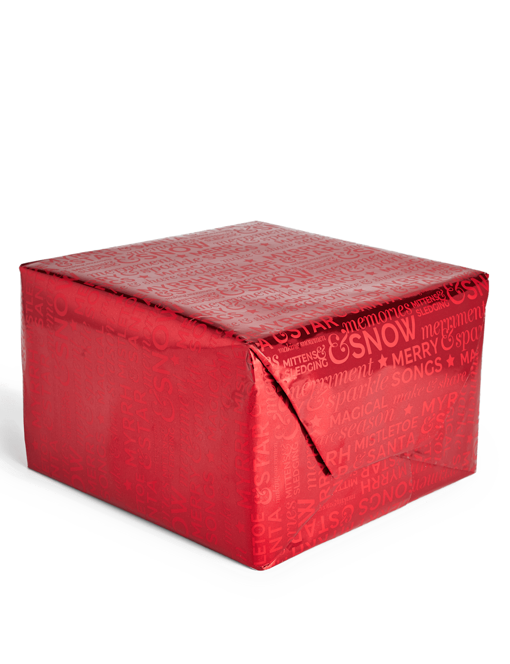 Joyeux Noel Red Foil Text 3m Christmas Wrapping Paper 2 of 3