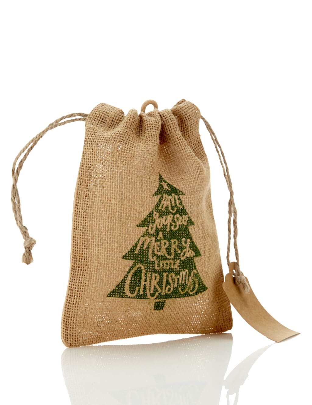 Christmas Tree Small Jute Bag M S