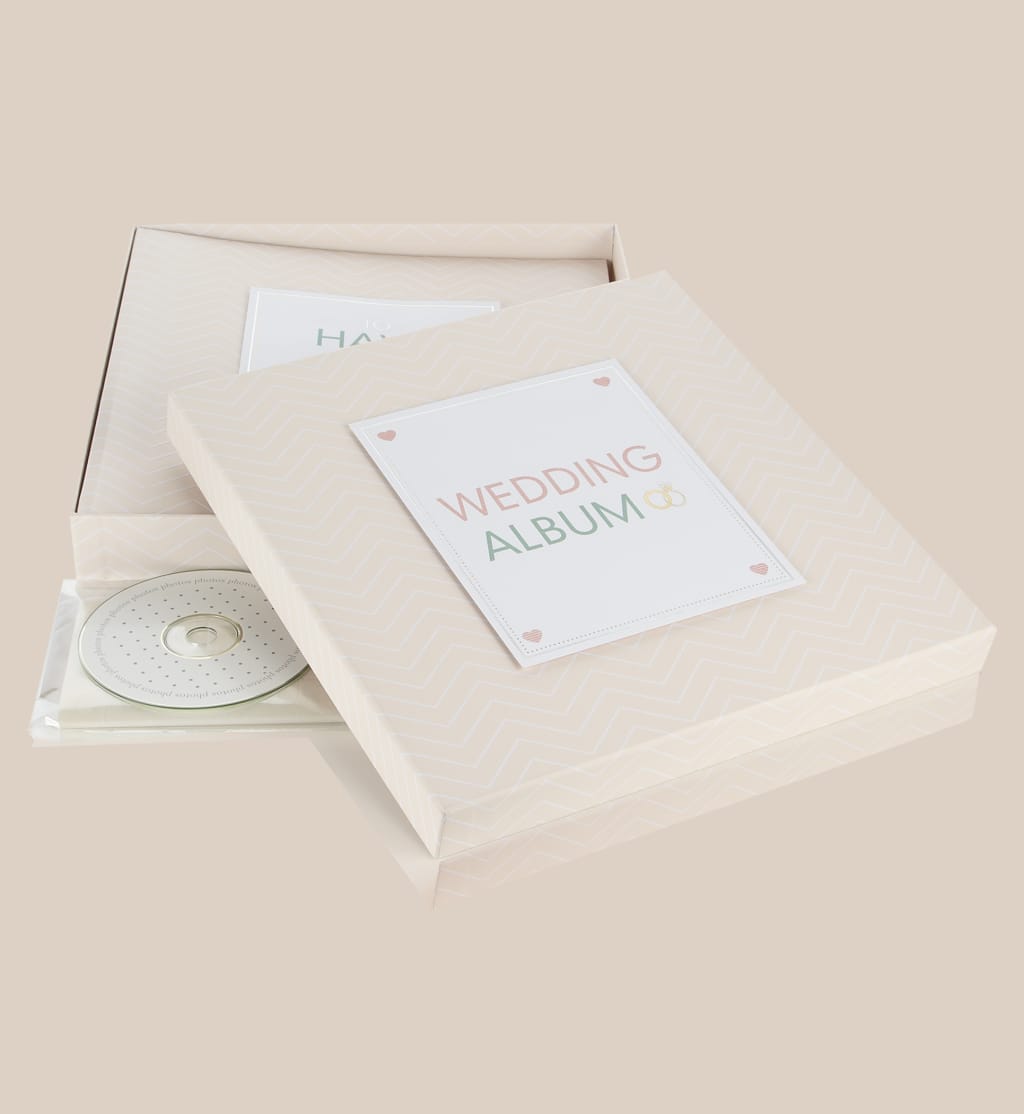 Chevron Collection Large Photo Album with Matching Keepsake Box 3 of 4