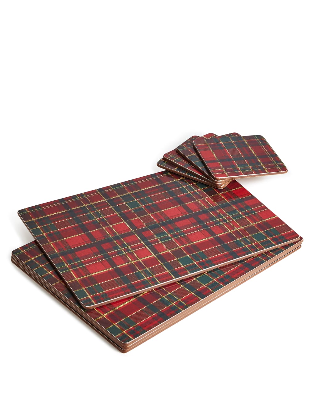 Tartan Mat & Coaster Set 1 of 5