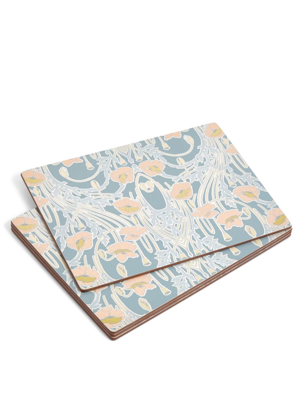 Ornate Floral Cork Mats & Coasters 4 Pack 2 of 5