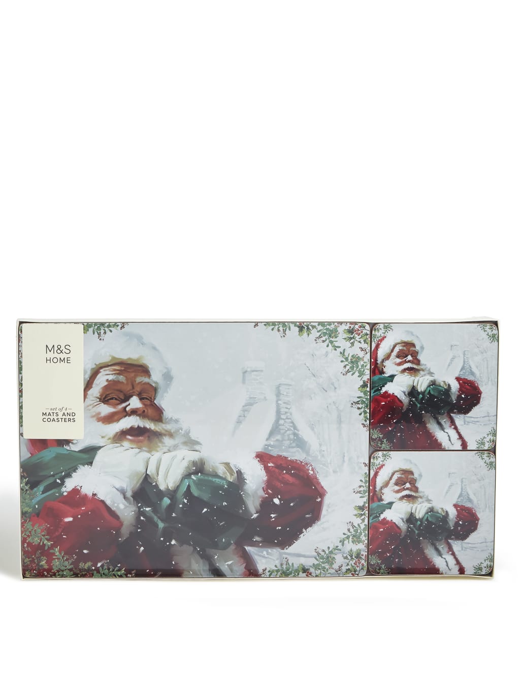 Father Christmas Mats & Coasters Set 6 of 6
