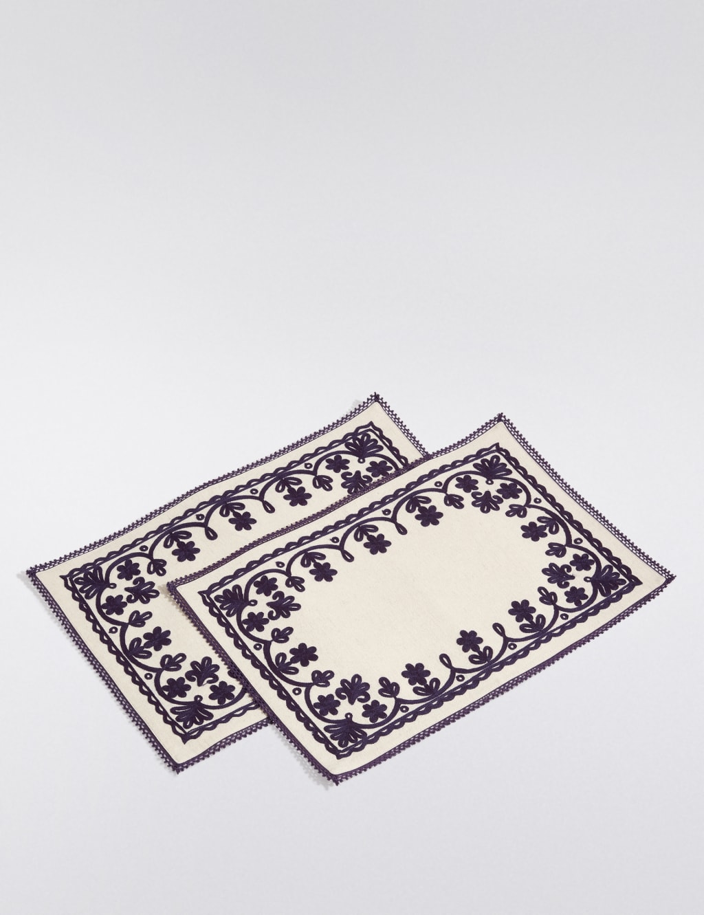 2 Pack Rosalie Embroidered Placemats 1 of 1