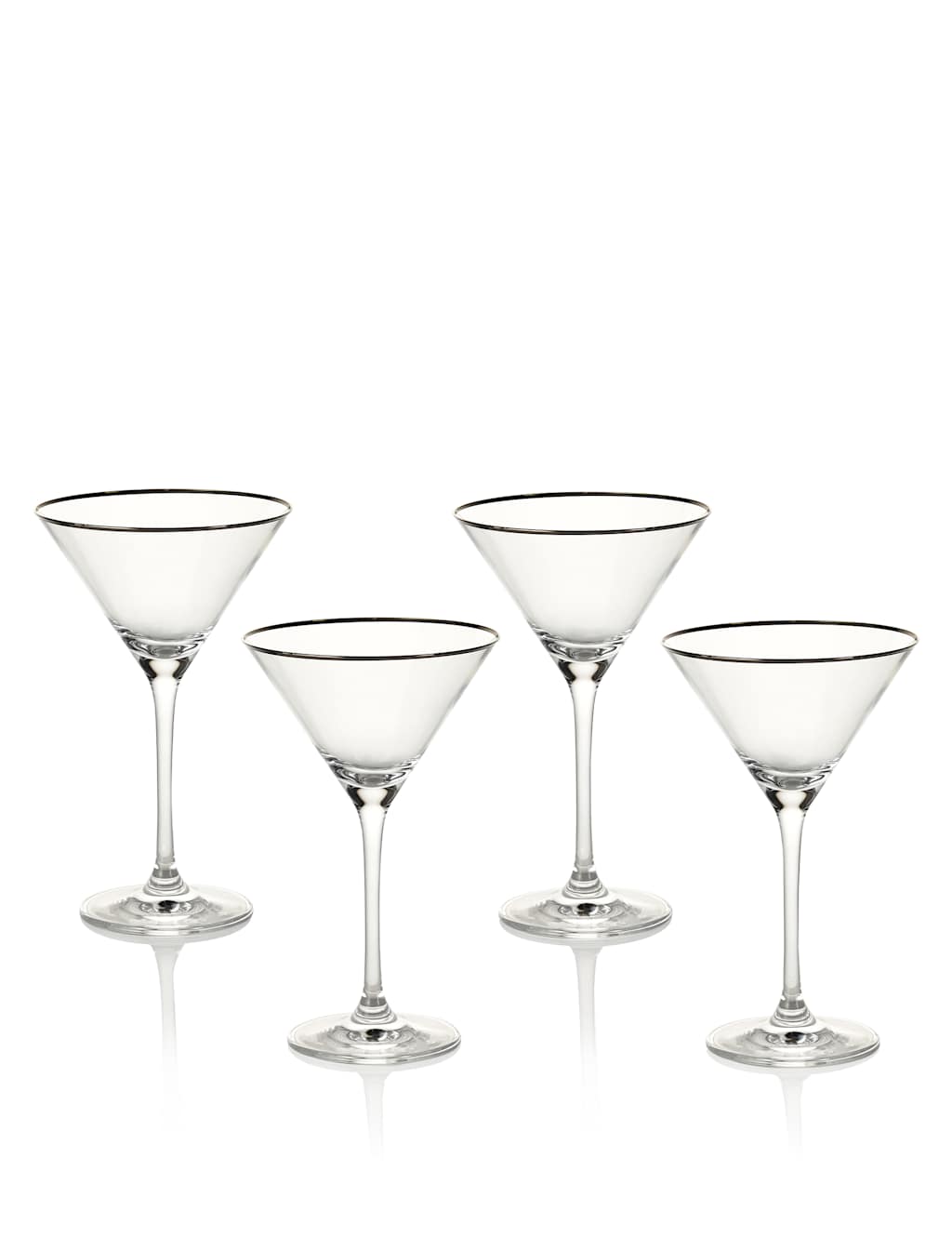 4 Maxim Platinum Martini Glasses 1 of 1