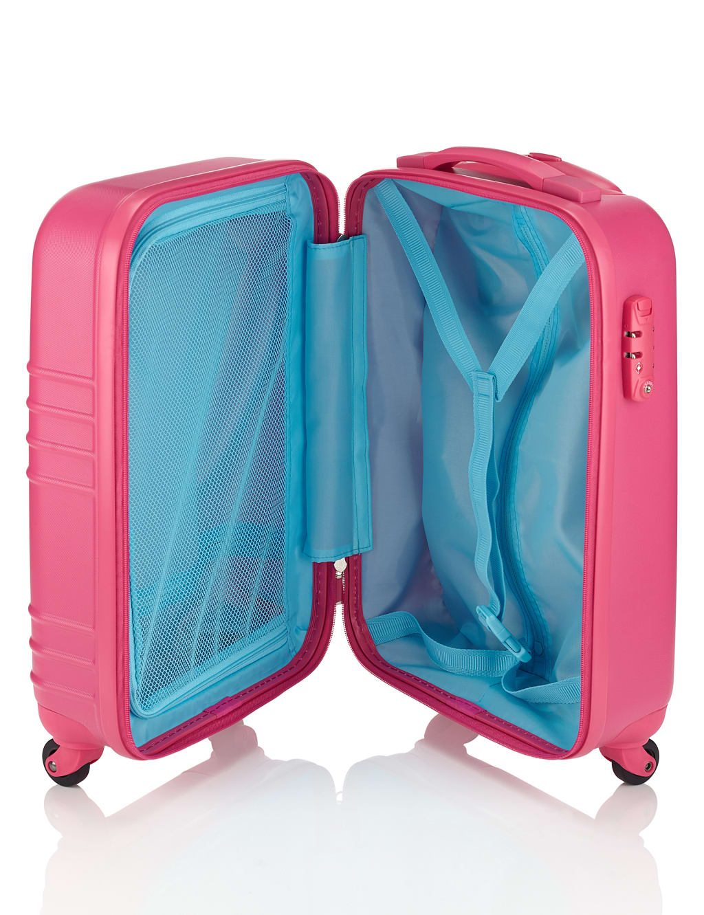 4 Wheel Hard Shell Cabin Suitcase M S Collection M S
