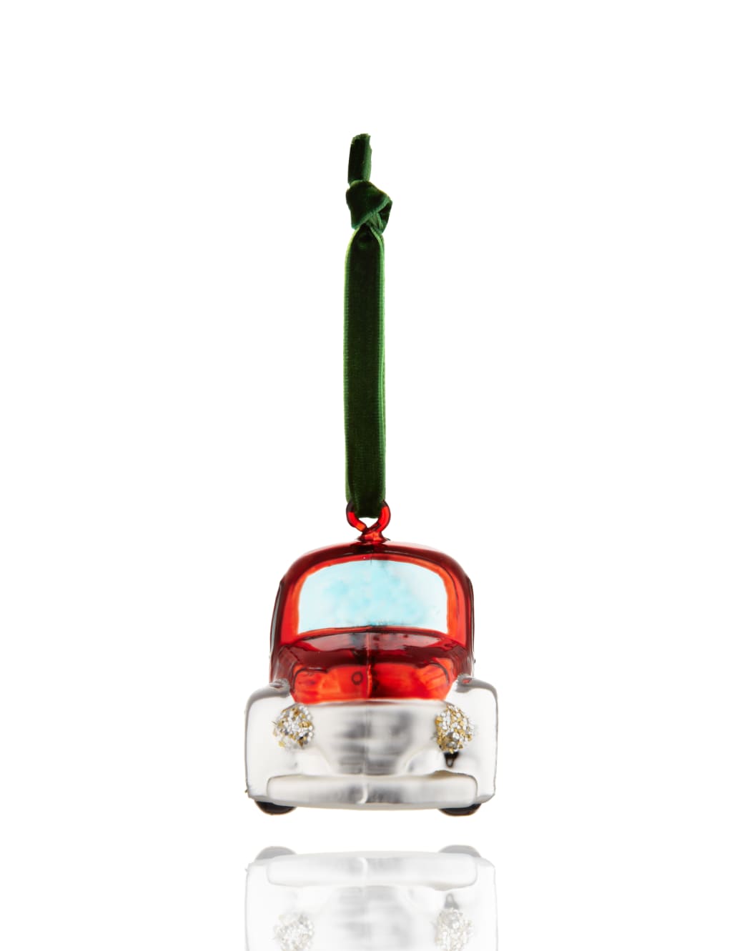 Glass Tree & Car Christmas Decoration 3 of 3