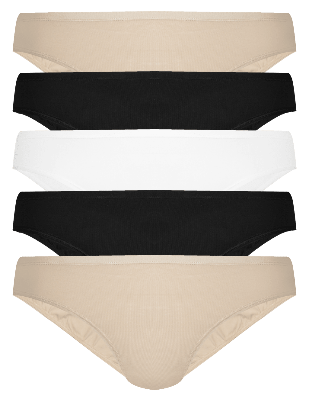 5pk Microfibre Low Rise Bikini Knickers 1 of 4
