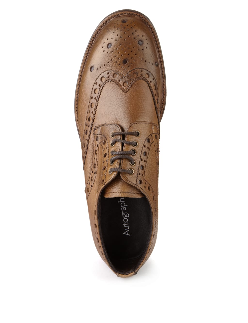 Leather soled brogues on sale