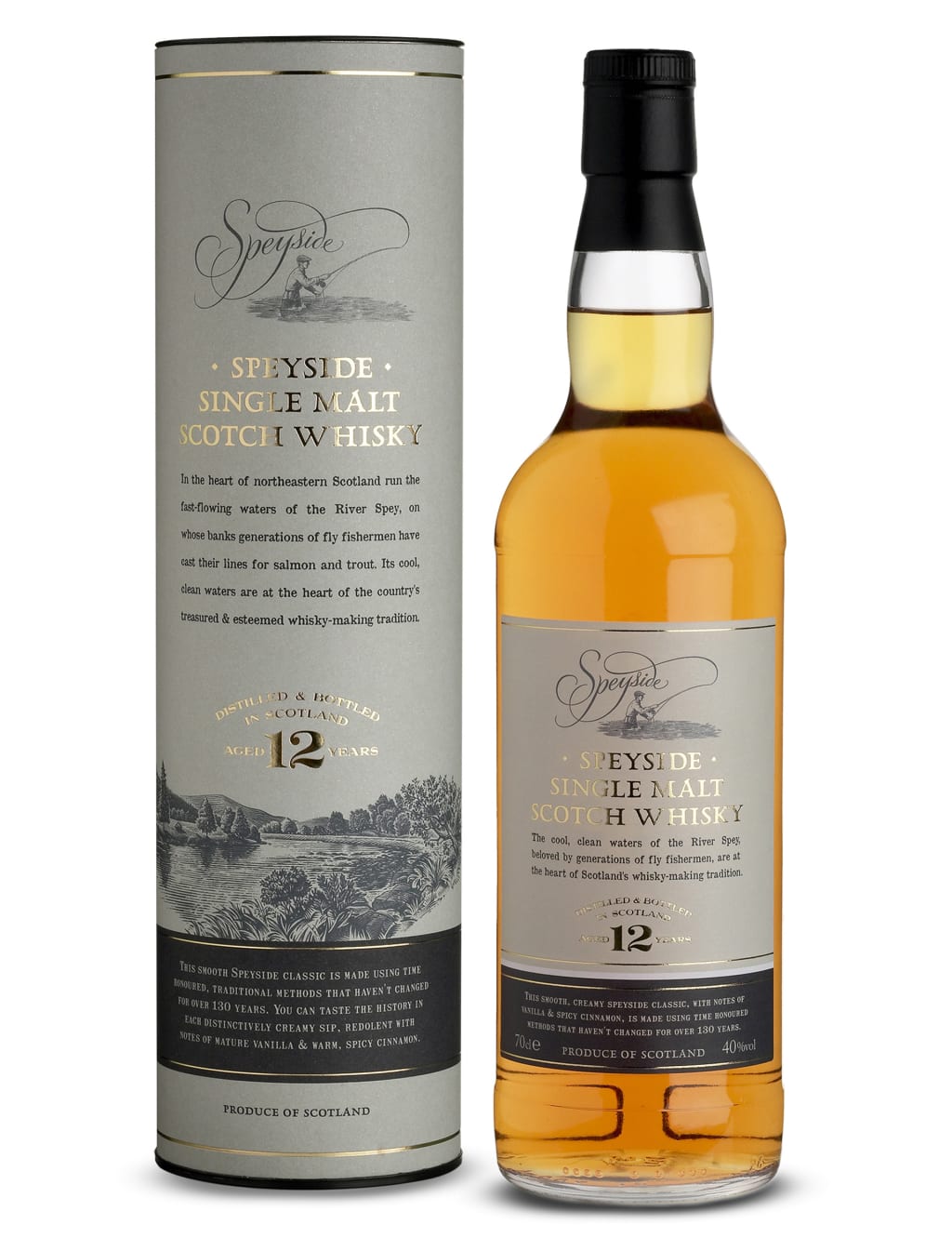 Speyside Single Malt Scotch Whisky - 12 Years Old - Single Bottle 1 of 3