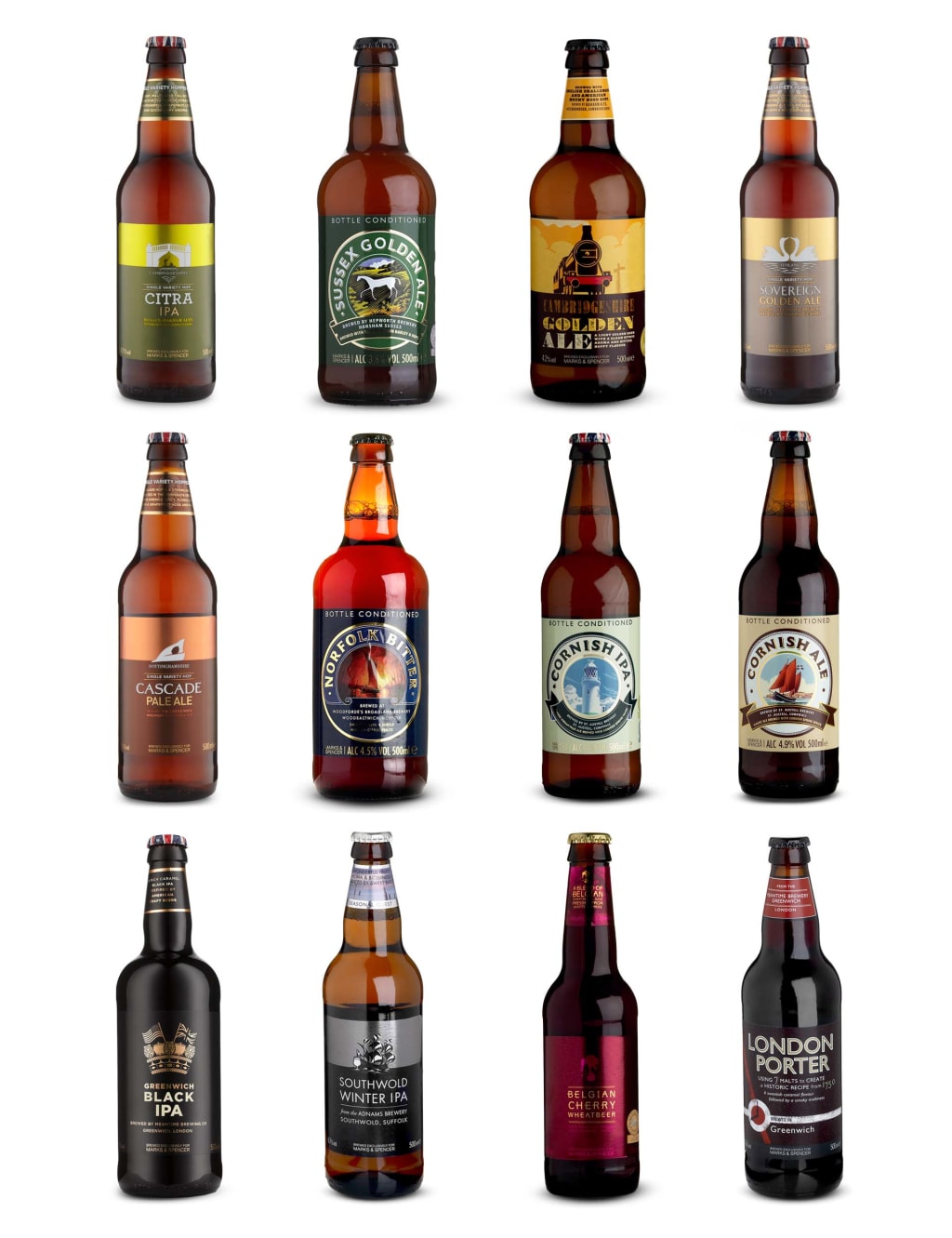 Classic Beer Selection - Mixed Case of 12 1 of 1