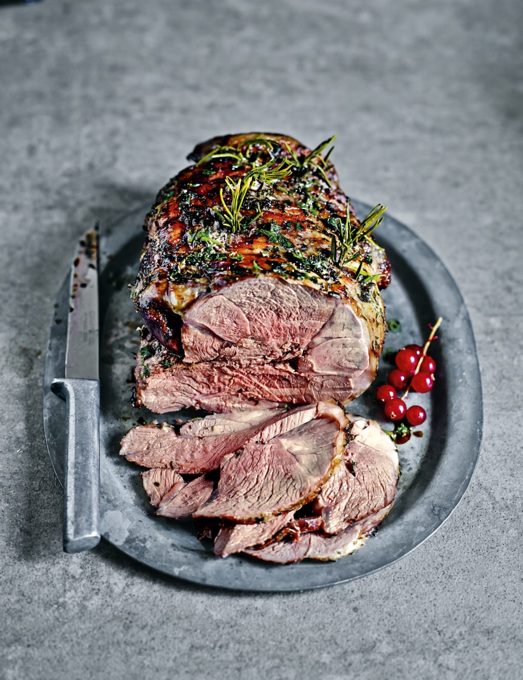 Boneless Leg of Lamb Stuffed with Smoked Garlic & Rosemary 1 of 3