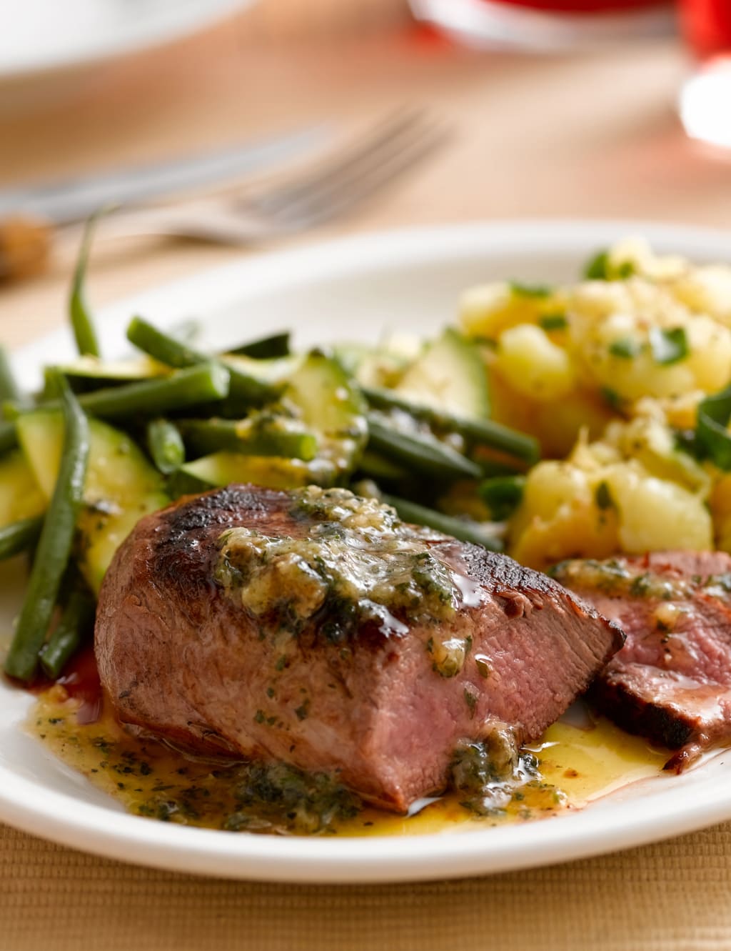 Two 28 Day Matured Rump Steaks with Smoked Garlic & Parsley Butter 1 of 1