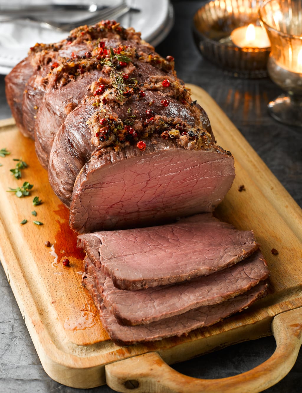 Large Topside of Aberdeen Angus Beef with Basting Fat 1 of 3