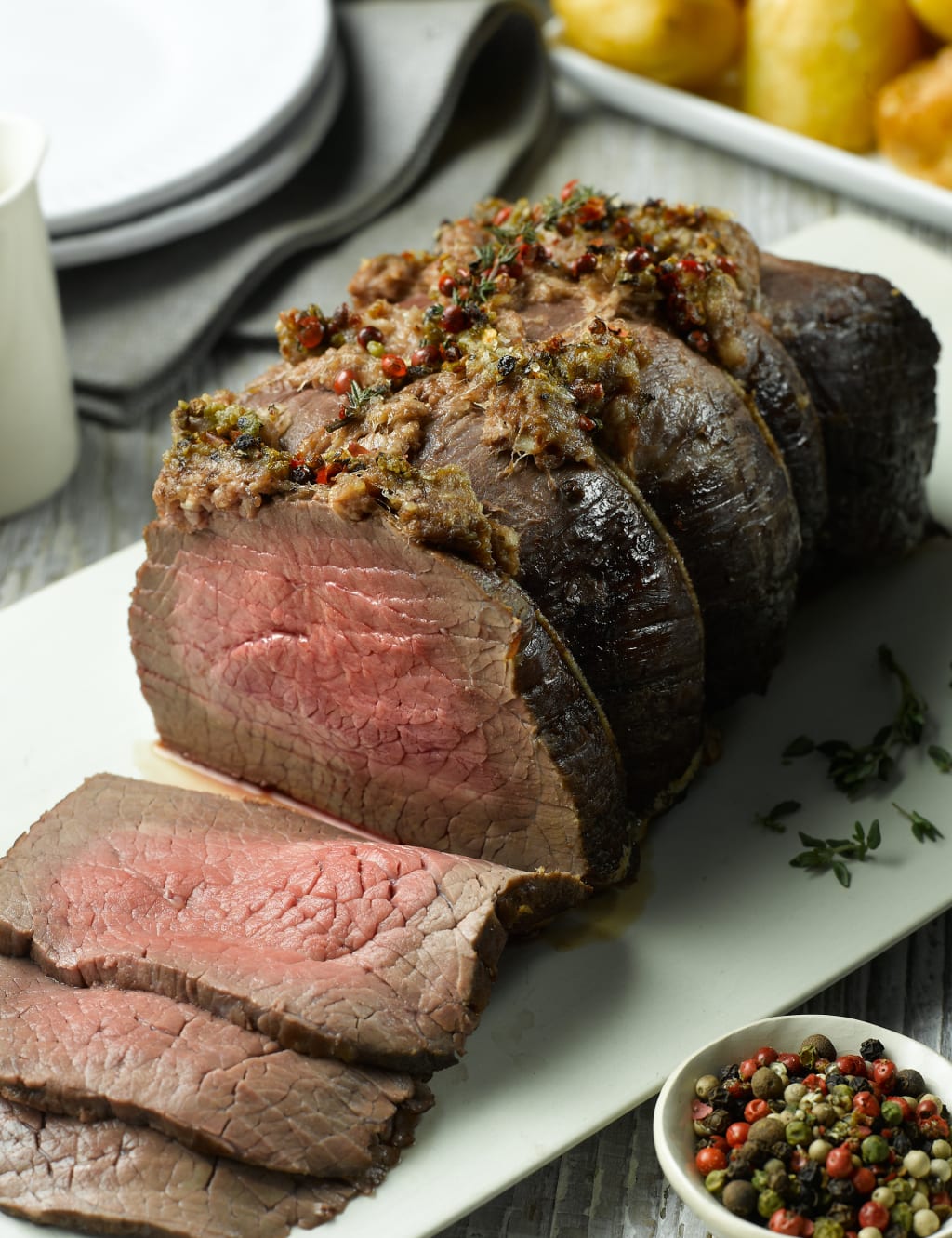 Medium Topside of Aberdeen Angus Beef with Basting Fat 1 of 3