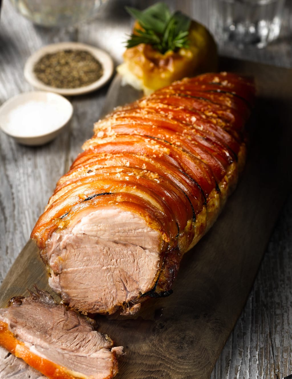 GOS Boneless Leg of Pork Serves 10-12 (2.4kg) 1 of 3