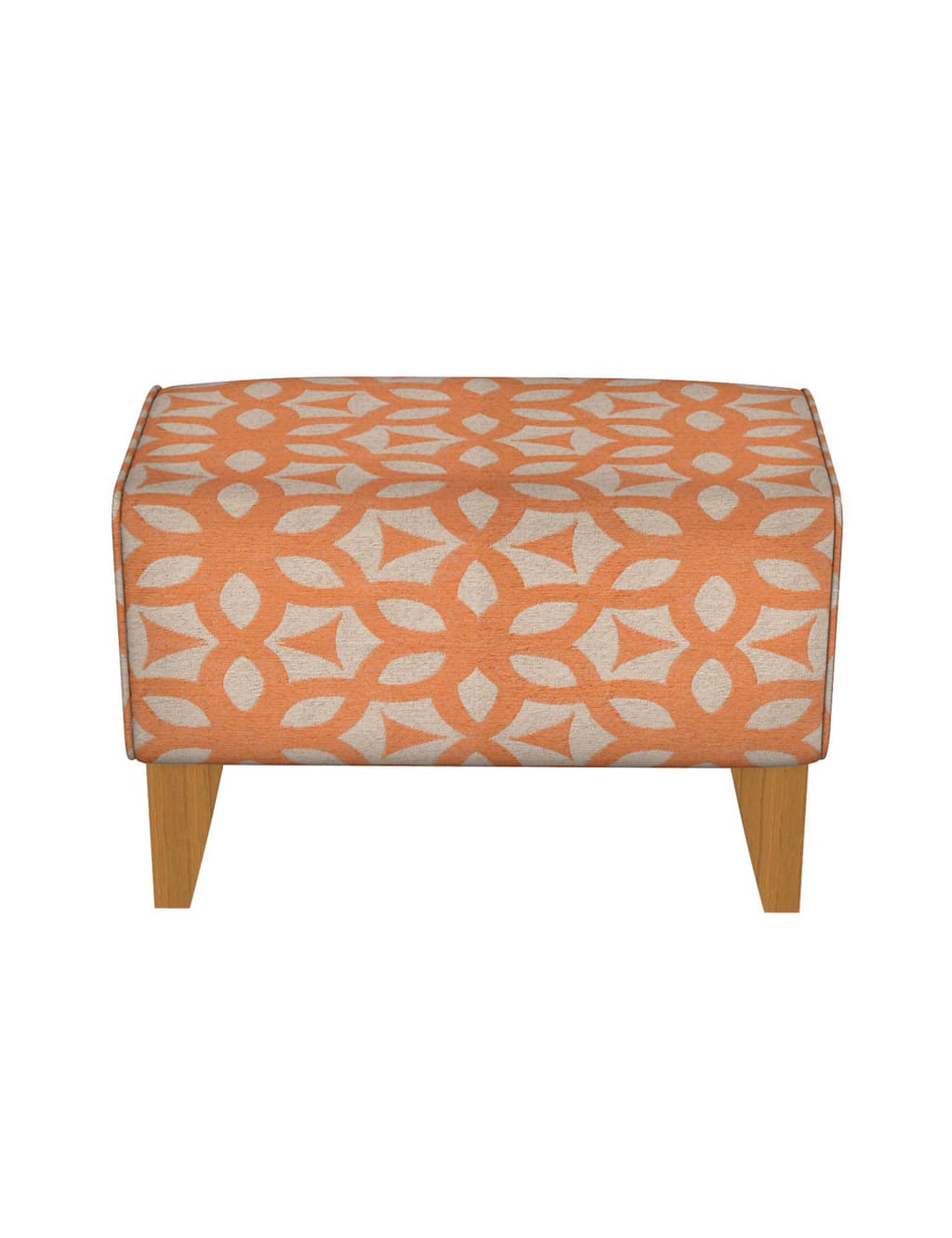 Cabot Footstool Feiva Coral - Self Assembly 1 of 1
