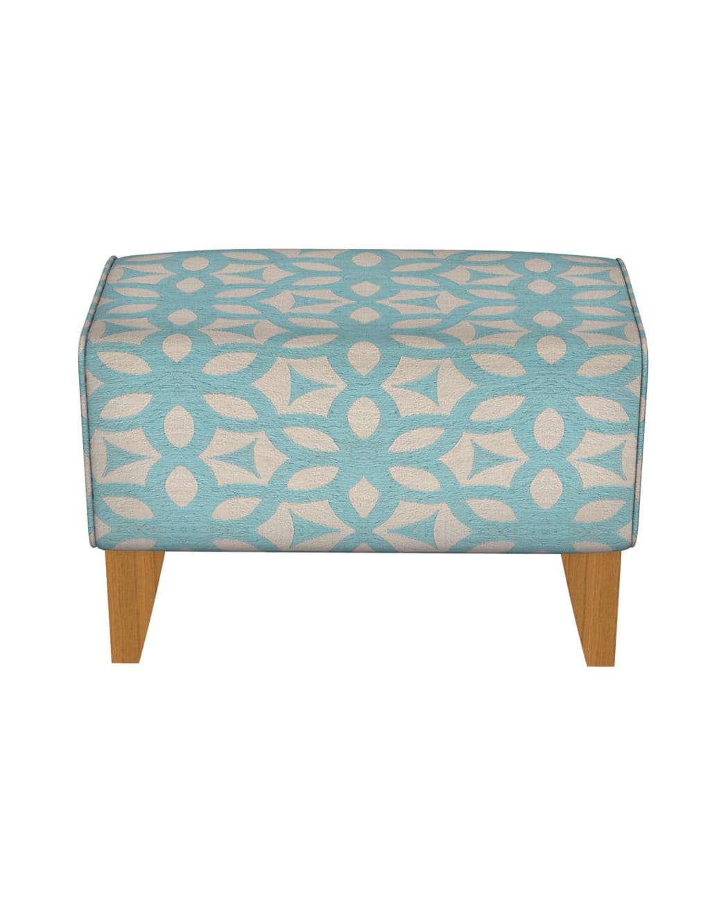 Cabot Footstool Feiva Aqua - Self Assembly 1 of 1