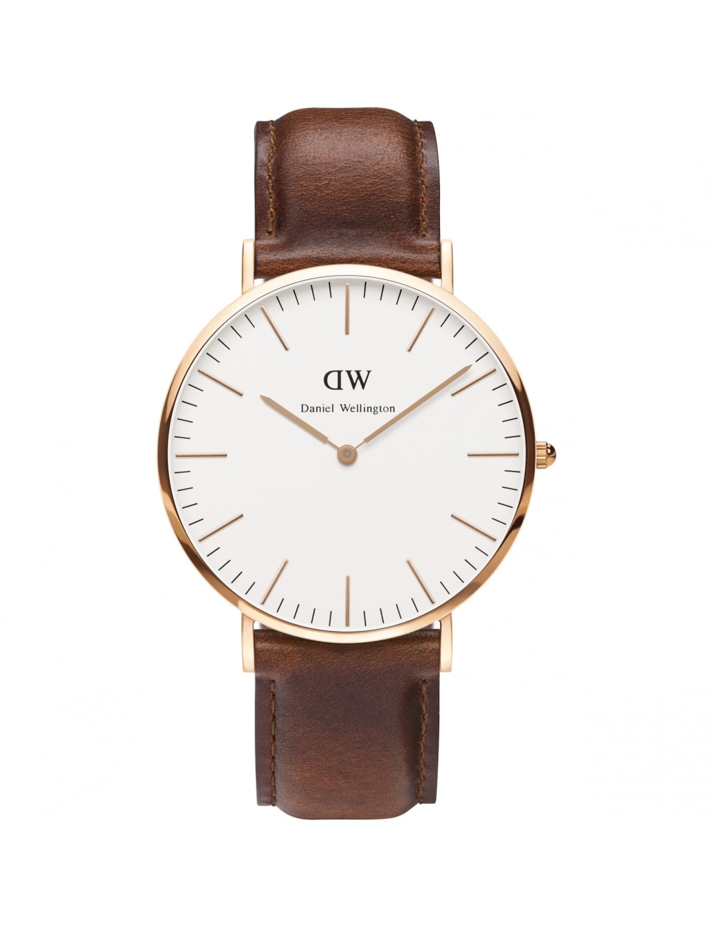Daniel Wellington St Mawes Brown Leather Watch 1 of 5