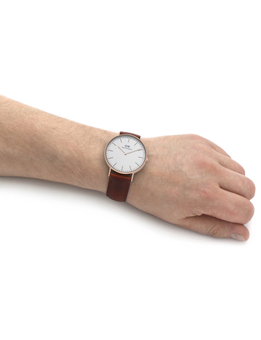 Daniel Wellington St Mawes Brown Leather Watch 5 of 5