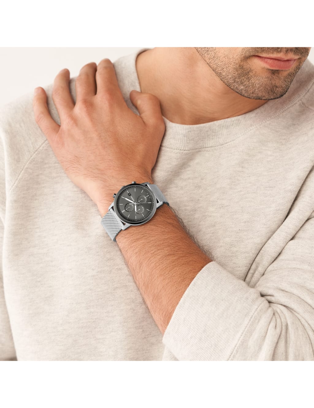 Minimalist stainless steel watch on sale