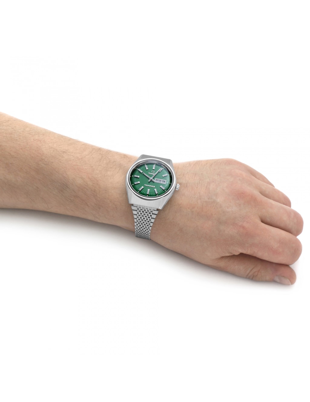 Timex Q Falcon Eye Stainless Steel Watch 4 of 7
