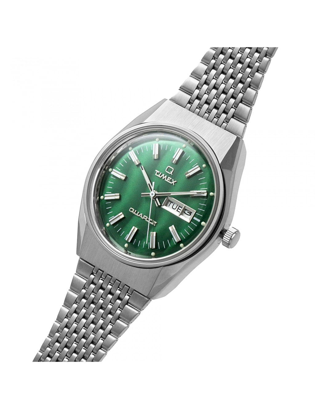 Timex Q Falcon Eye Stainless Steel Watch 5 of 7