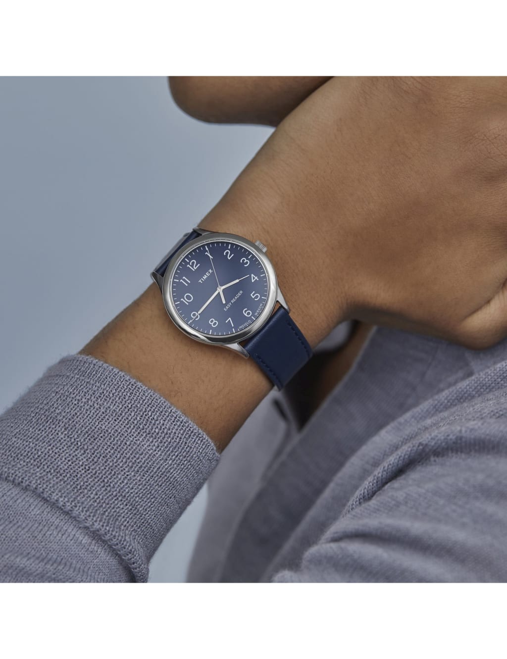 Timex Essential Collection Blue Leather Watch Timex M S