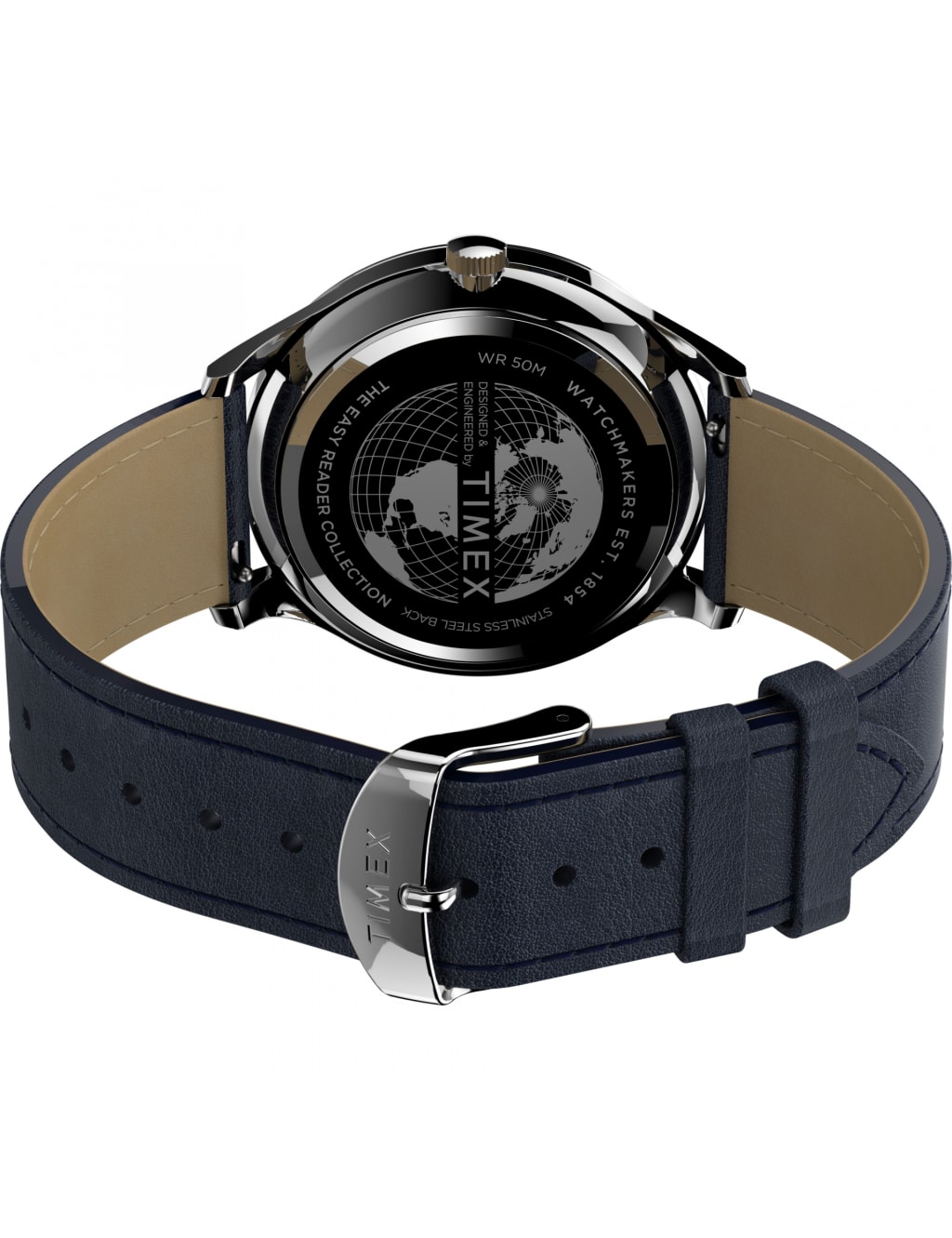 Timex Essential Collection Blue Leather Watch 4 of 7