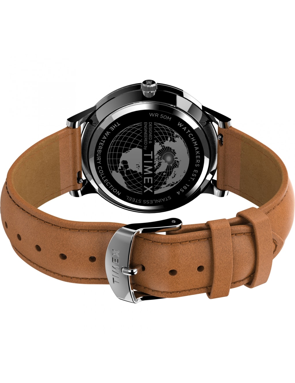 Timex Waterbury Classic Brown Leather Watch 4 of 7