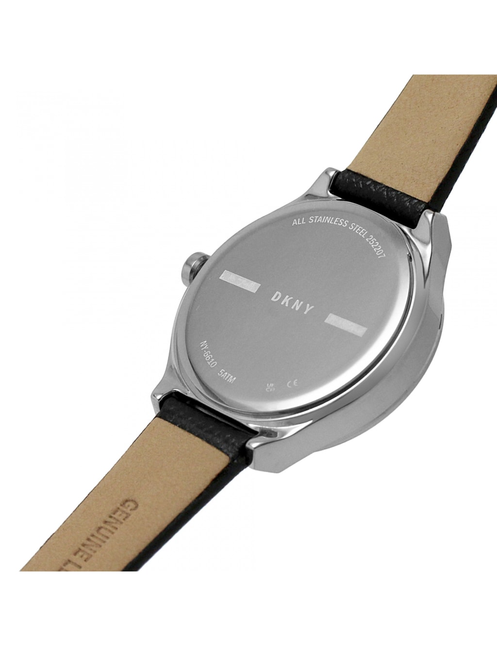 DKNY Parsons Black Leather Watch 6 of 7