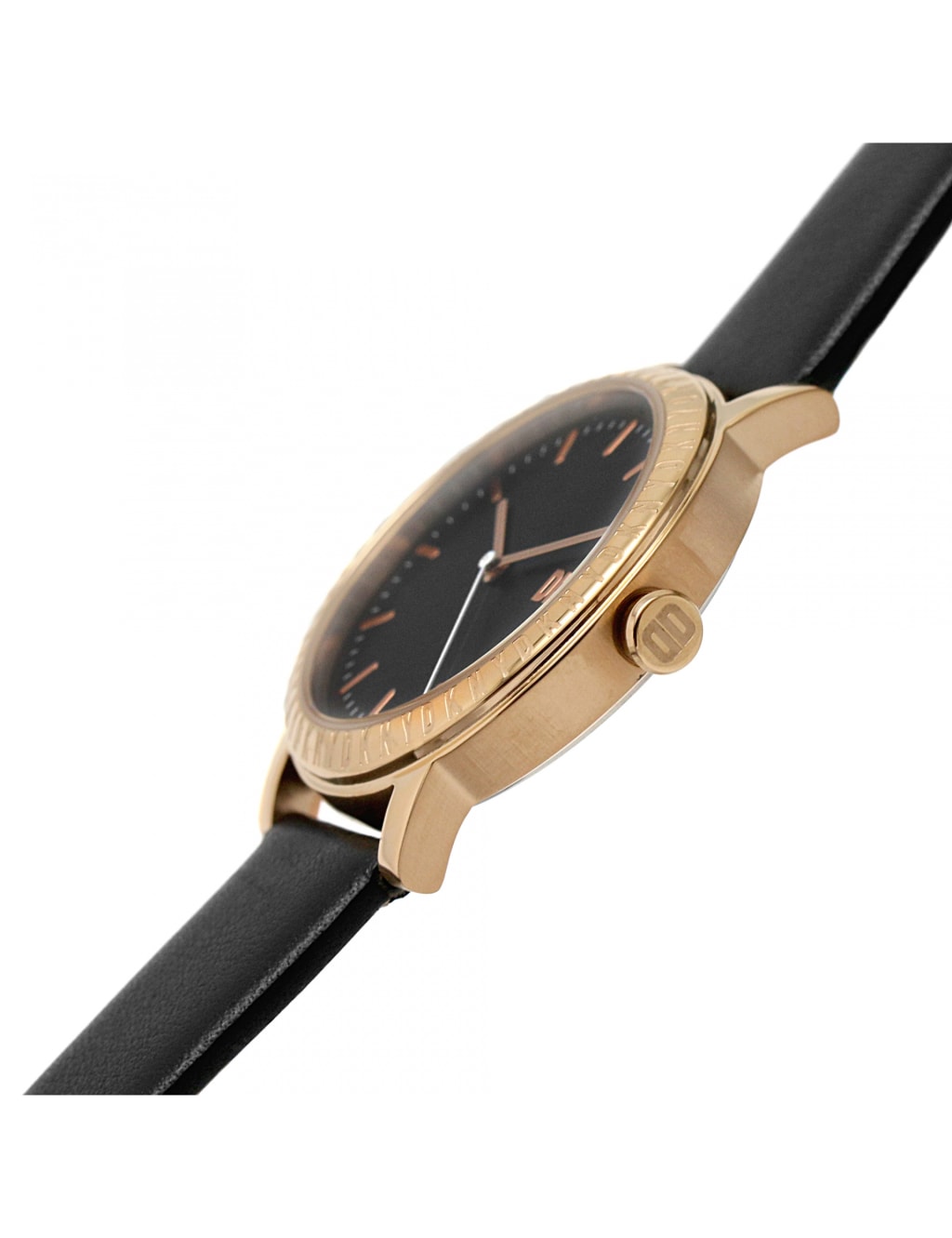 DKNY 7th Avenue Black Leather Watch 6 of 10