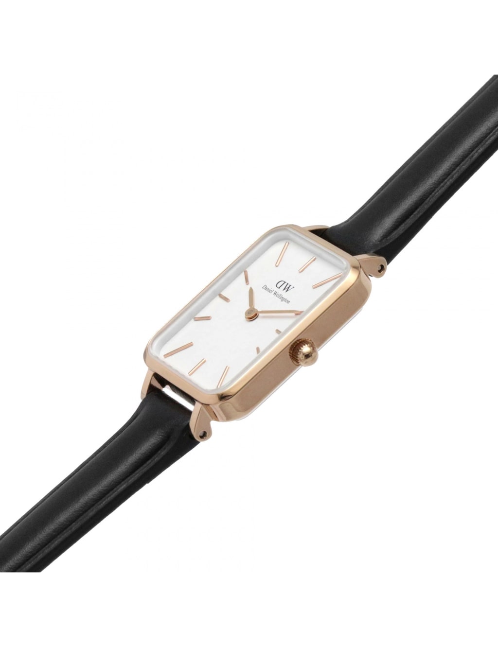 Daniel Wellington Quadro Black Leather Watch 2 of 4
