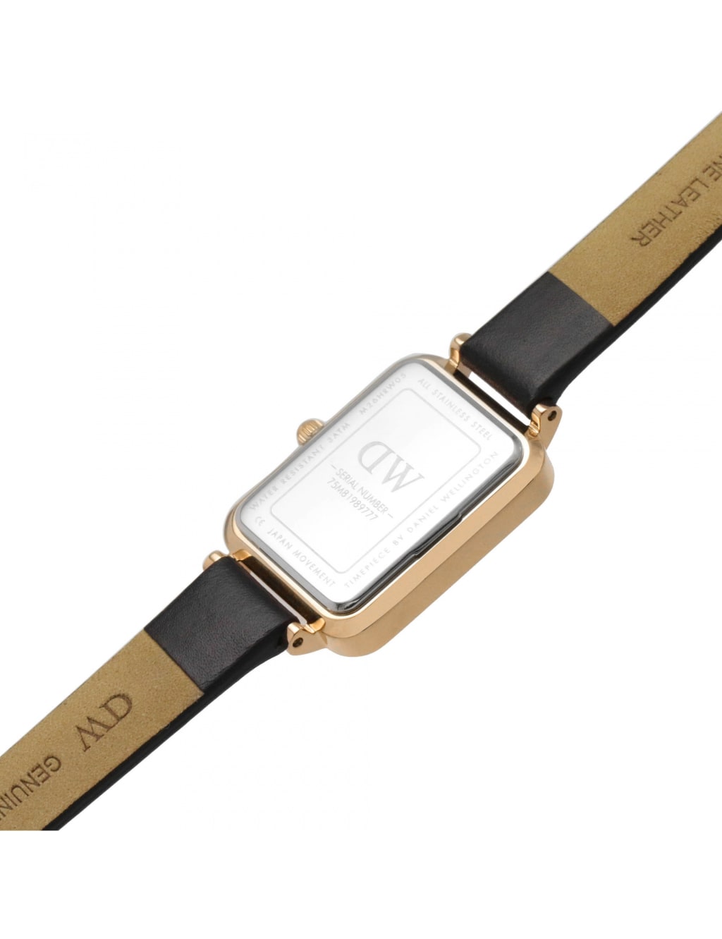 Daniel Wellington Quadro Black Leather Watch 3 of 4