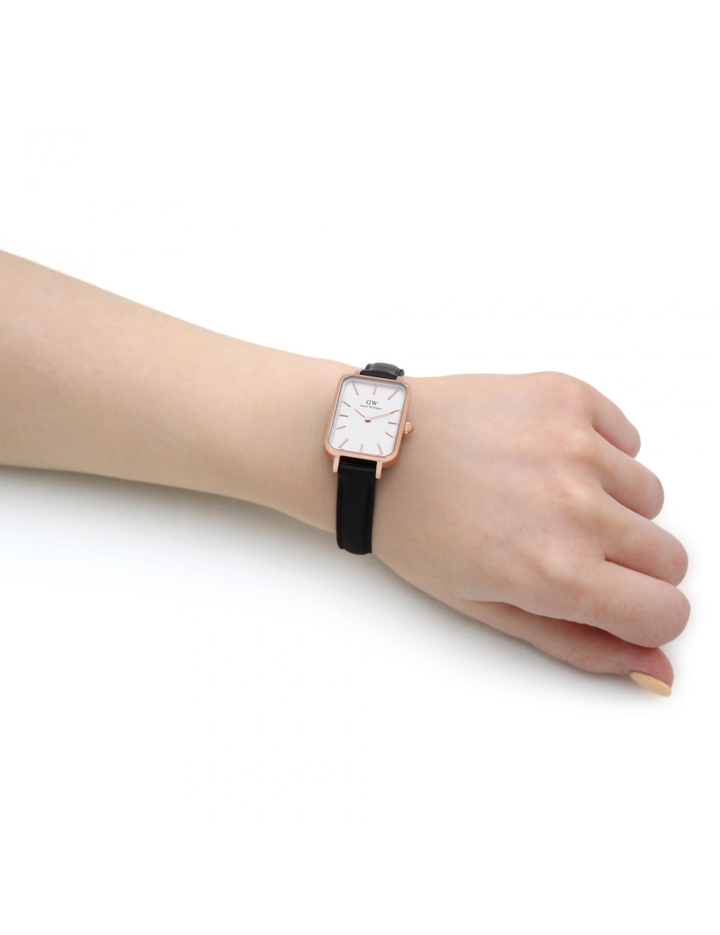 Daniel Wellington Quadro Black Leather Watch Daniel Wellington M S