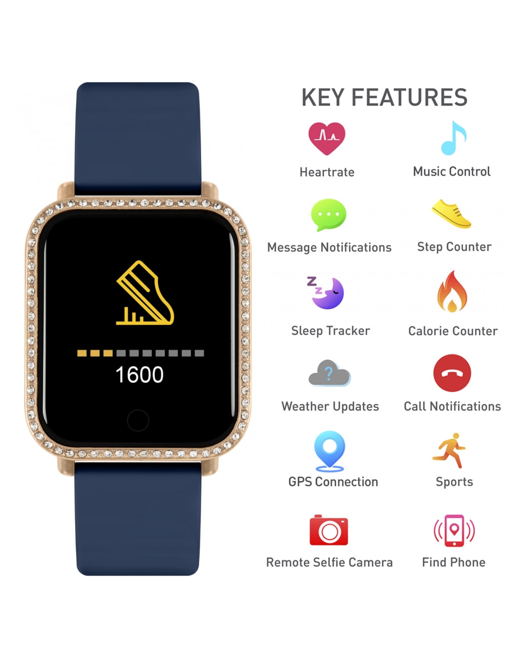Reflex Active Series 6 Blue Smartwatch 2 of 9