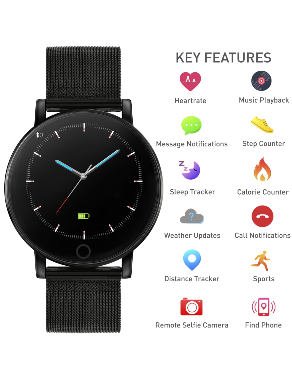 Reflex Active Series 5 Stainless Steel Smartwatch 2 of 5