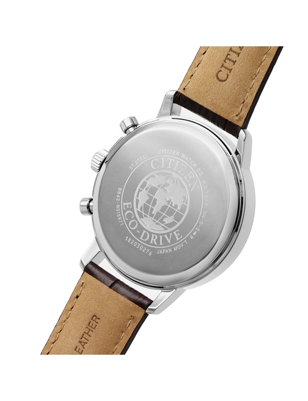 Citizen Twin Eye Leather Chronograph Watch 3 of 7