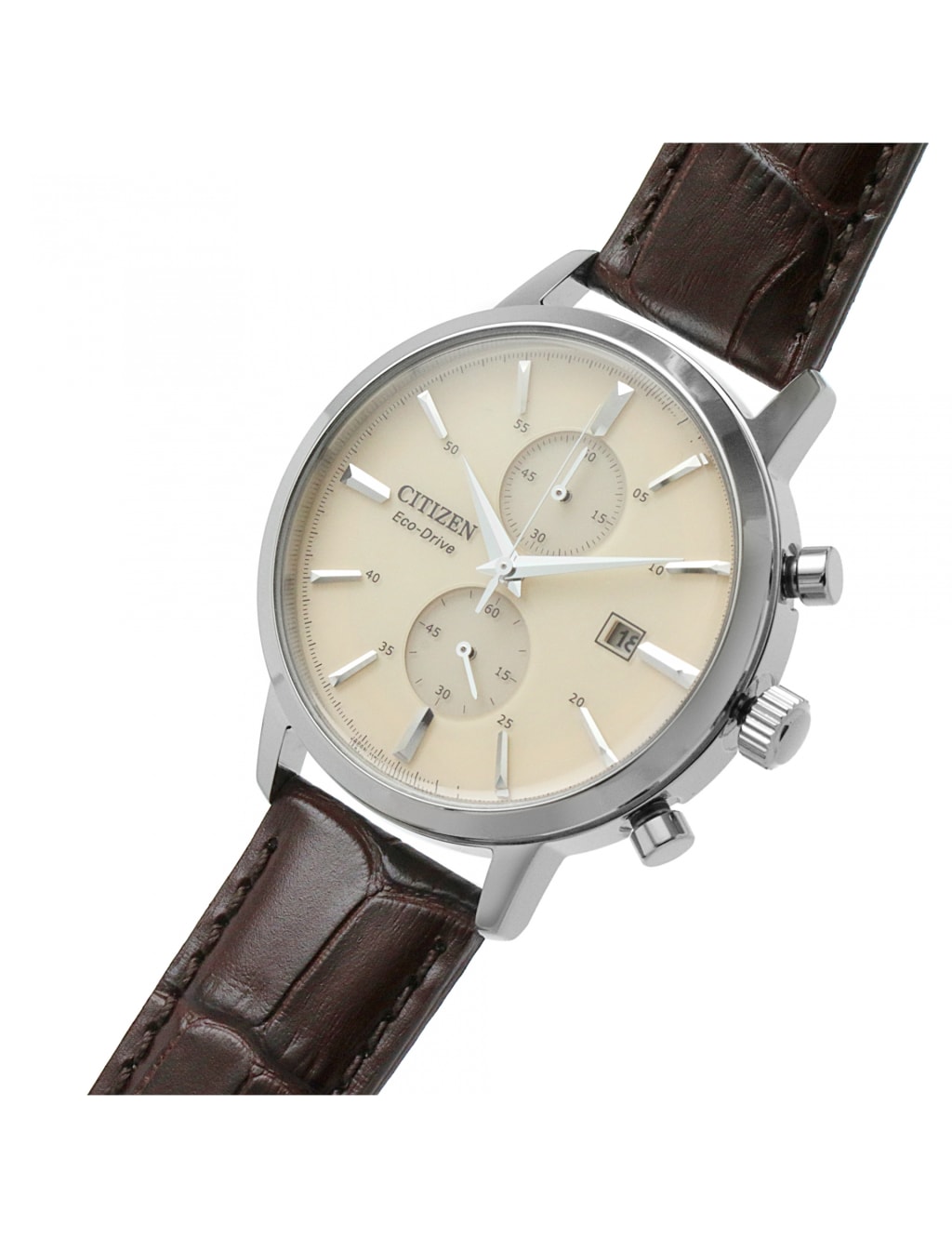 Citizen Twin Eye Leather Chronograph Watch 4 of 7