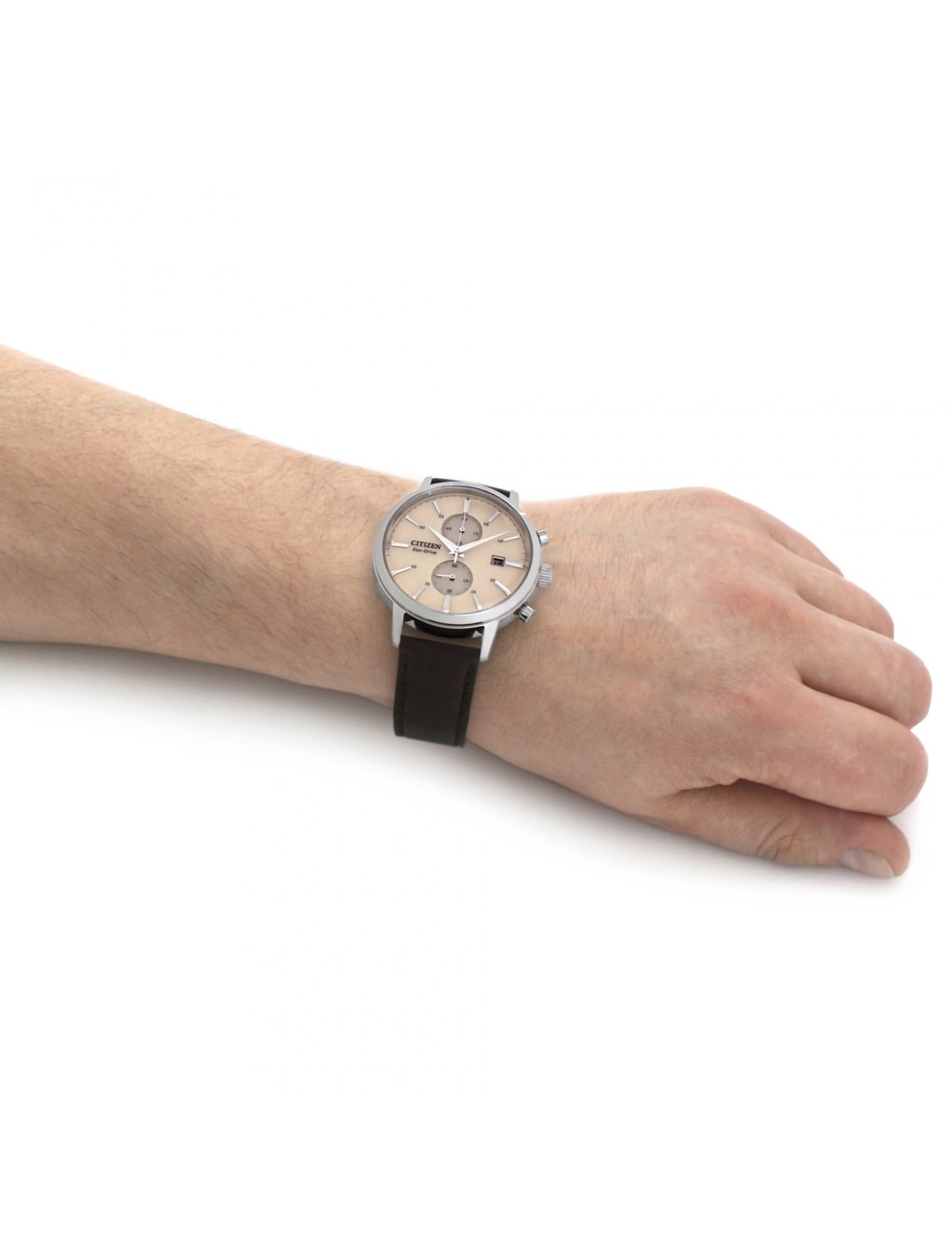 Citizen Twin Eye Leather Chronograph Watch 5 of 7